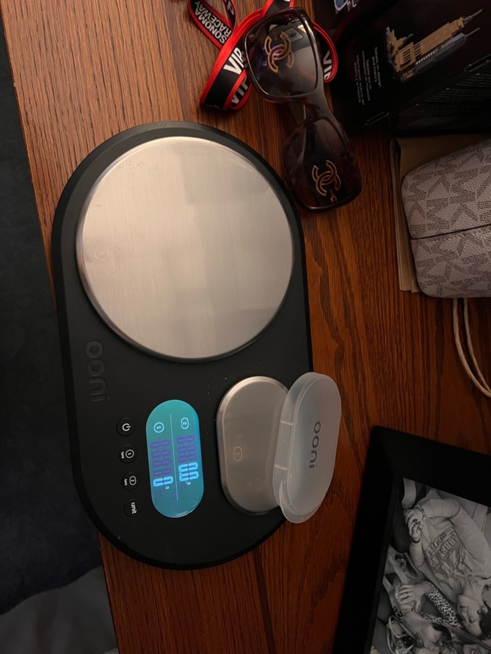 Ooni Digital Kitchen Scale in Black with Stainless Weighing Plate
